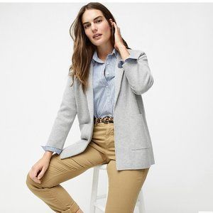 J.Crew sweater blazer in heather grey
